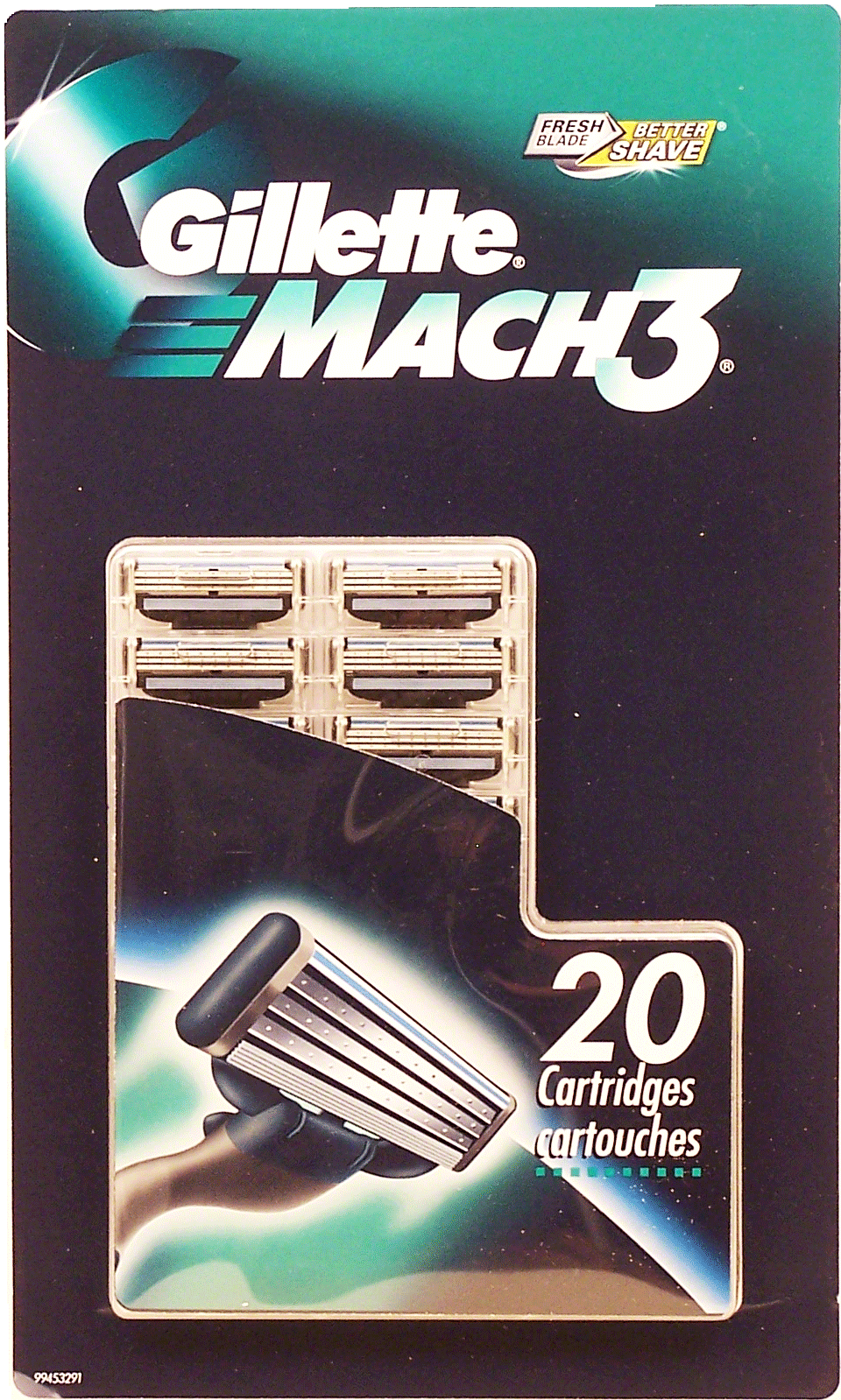 Gillette Mach 3 shaver refill cartridges, 3 blade system Full-Size Picture